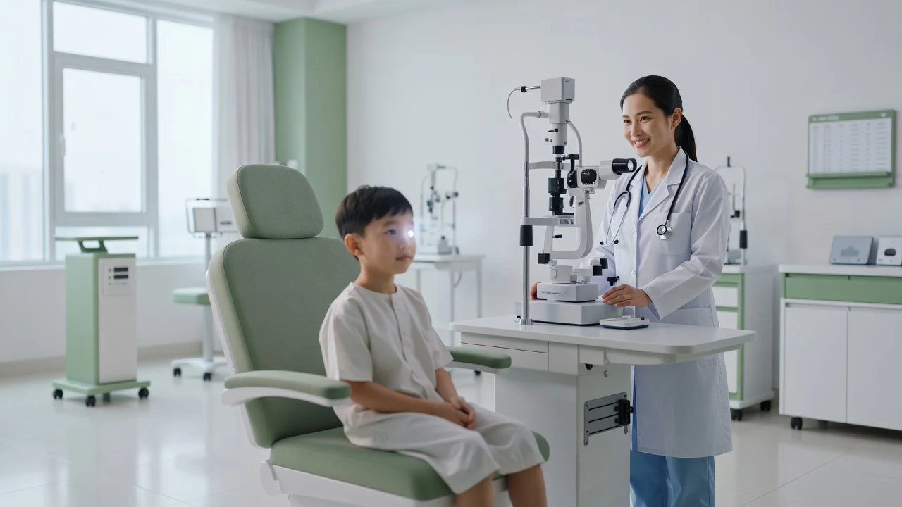Đồng tử trắng hoặc ánh sáng lạ trong ảnh chụp trẻ